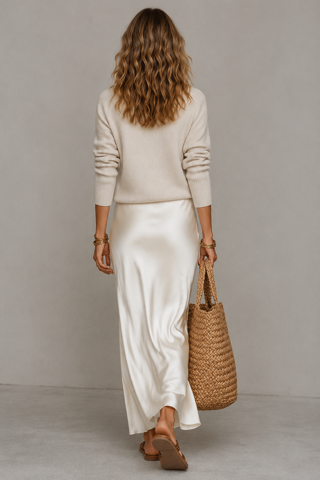 Livia – Elegancka Sukienka Maxi z Dekoltem V